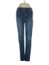 White House Black Market Solid Blue Jeans Size 4 - photo 1