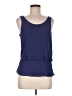 Naked Zebra 100% Polyester Blue Sleeveless Blouse Size M - photo 1