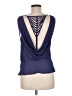 Naked Zebra 100% Polyester Blue Sleeveless Blouse Size M - photo 2