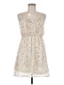 A.gain 100% Polyester Floral Ivory Casual Dress Size M - photo 1