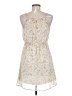A.gain 100% Polyester Floral Ivory Casual Dress Size M - photo 2