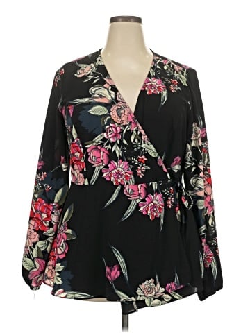 City Chic Long Sleeve Blouse (view 1)