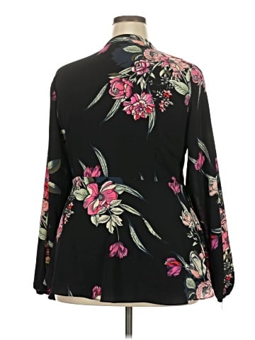 City Chic Long Sleeve Blouse (view 2)