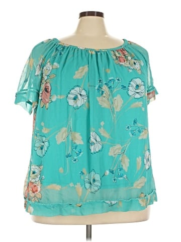 St. John's Bay Short Sleeve Blouse (view 1)