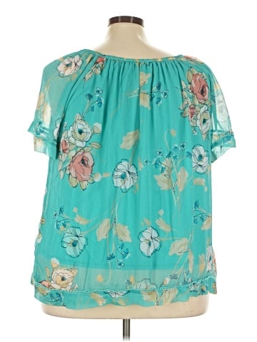 St. John's Bay Short Sleeve Blouse (view 2)