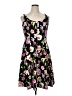 Chaps Floral Black Cocktail Dress Size 16 - photo 1