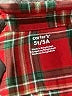 Carter's 100% Cotton Plaid Red Long Sleeve Button-Down Shirt Size 5T - photo 3