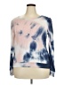 Chenault Blue Long Sleeve Top Size L - photo 1