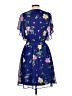 DKNY 100% Polyester Floral Blue Casual Dress Size 12 - photo 2