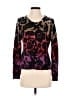 Rafaella 100% Cotton Animal Print Black Pullover Sweater Size L - photo 1