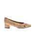 Etienne Aigner 100% Leather Tweed Tan Heels Size 10 - photo 1