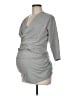 Seraphine Gray 3/4 Sleeve Top Size Med Maternity - photo 1