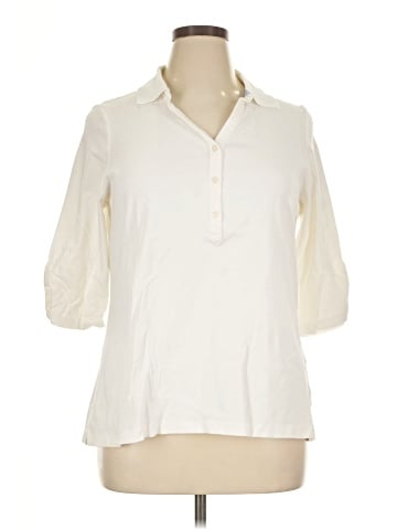 Tommy Hilfiger 3/4 Sleeve Button-Down Shirt (view 1)