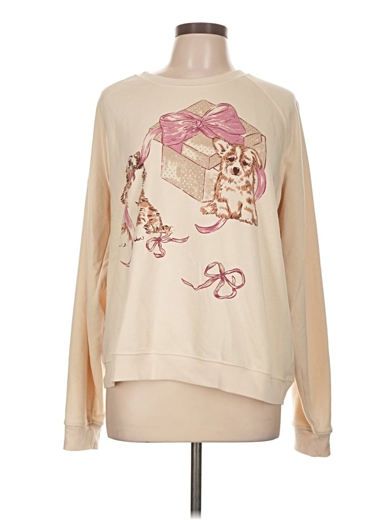 Pre-owned Maeve Sweatshirt In Tan