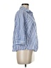 Versona 100% Cotton Stripes Blue 3/4 Sleeve Button-Down Shirt Size M - photo 4