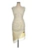 Cider 100% Polyester Polka Dots Ivory Cocktail Dress Size XL - photo 1