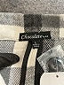 Chocolate 100% Polyester Plaid Gray Coat Size L - photo 6