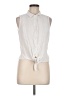 Daniel Rainn 100% Rayon Ivory Sleeveless Button-Down Shirt Size M - photo 1
