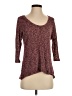 Sparkle & Fade Burgundy Pullover Sweater Size XS - photo 1