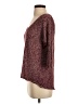 Sparkle & Fade Burgundy Pullover Sweater Size XS - photo 5