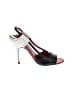 Givenchy 100% Leather Color Block Red Black Sandals Size EU 37 - photo 1