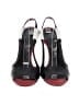 Givenchy 100% Leather Color Block Red Black Sandals Size EU 37 - photo 2