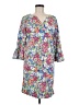 Caribbean Joe Floral Blue Casual Dress Size M - photo 1