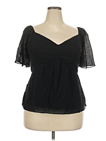 City Chic Short Sleeve Blouse (view 1)