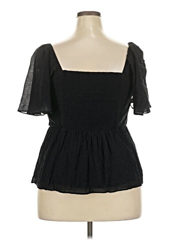 City Chic Short Sleeve Blouse (view 2)