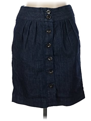 Pilcro and the Letterpress Denim Skirt (view 1)