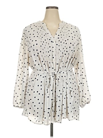 Melissa McCarthy Seven7 3/4 Sleeve Blouse (view 1)