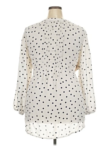 Melissa McCarthy Seven7 3/4 Sleeve Blouse (view 2)