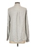 Express 100% Rayon Metallic Gray Long Sleeve Button-Down Shirt Size XS - photo 2