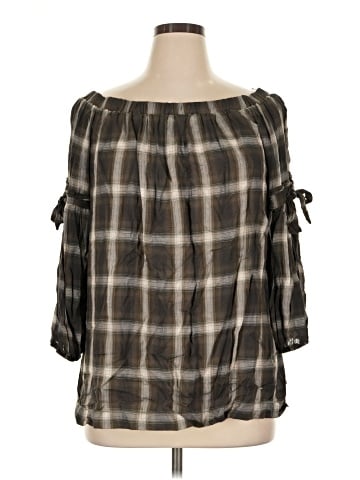 Max Studio 3/4 Sleeve Blouse (view 1)