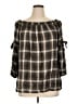 Max Studio 100% Rayon Gray 3/4 Sleeve Blouse Size XL - photo 1