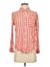 ABound 100% Rayon Stripes Orange Long Sleeve Button-Down Shirt Size XS - photo 1