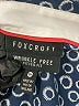 Foxcroft Polka Dots Blue 3/4 Sleeve Button-Down Shirt Size 18 - photo 4