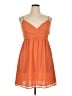 Elle 100% Polyester Solid Orange Cocktail Dress Size 14 - photo 1