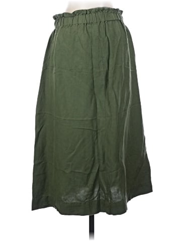 Madewell Paperbag Button-Front Midi Skirt (view 2)