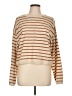 MIOU MUSE Stripes Tan Pullover Sweater Size L - photo 1