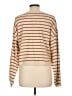 MIOU MUSE Stripes Tan Pullover Sweater Size L - photo 2