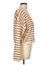 MIOU MUSE Stripes Tan Pullover Sweater Size L - photo 4