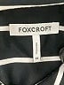 Foxcroft 100% Cotton Stripes Black Long Sleeve Blouse Size 1X - photo 4