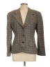 Giorgio Sant'Angelo 100% Wool Tweed Brown Wool Blazer Size 10 - photo 1