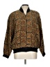 Sunny Leigh 100% Silk Print Gold Jacket Size L - photo 1