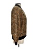 Sunny Leigh 100% Silk Print Gold Jacket Size L - photo 4
