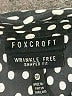 Foxcroft Polka Dots Black 3/4 Sleeve Button-Down Shirt Size 18 - photo 4