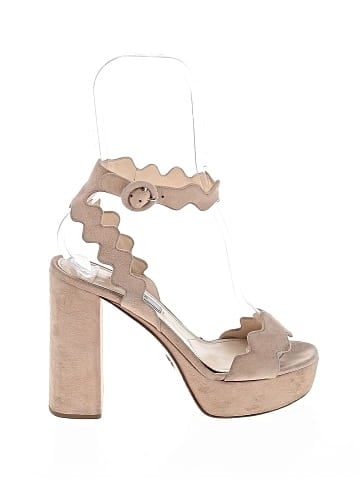 Prada Suede Platform Sandals (view 1)
