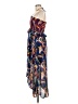 Red Carter 100% Polyester Paisley Blue Cocktail Dress Size M - photo 5