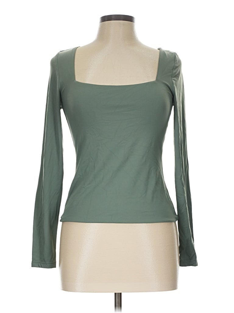 Pre-owned 90 Degree By Reflex Long Sleeve T-shirt In Green